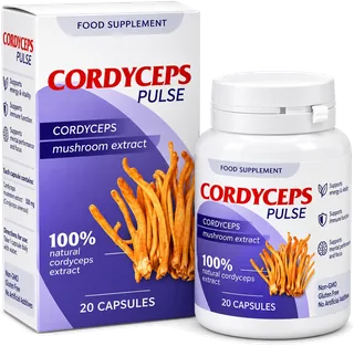 Cordyceps Pulse Capsules – pakiranje od 20 kapsula